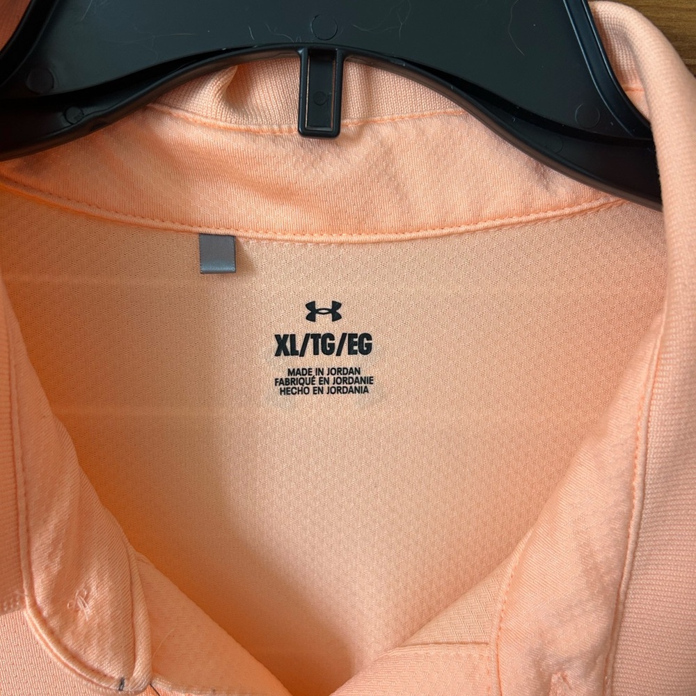 Under Armour Peach Polo Shirt XL